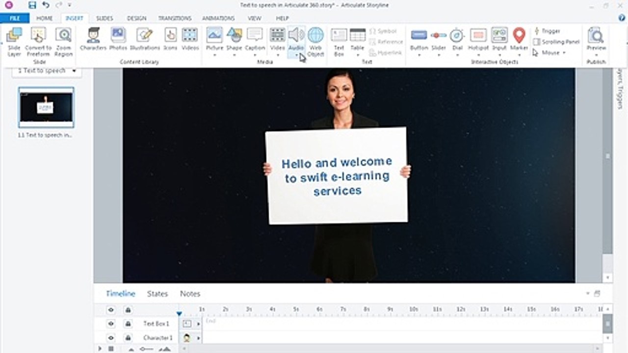 How To Convert Text To Speech Using Articulate Storyline 360