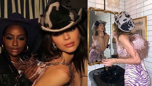 Kendal Jenners Bold Cowgirl Look For Wild West Party Video Dailymotion