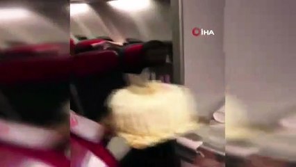 İdlib gazisine kabin ekipleri ve pilotlardan doğum günü sürprizi