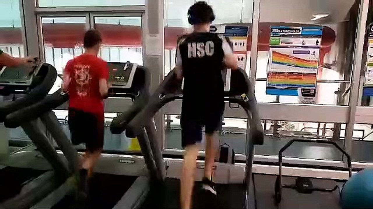 Ben and Dylan prepare for their triathlon challenge