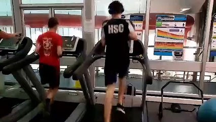 Ben and Dylan prepare for their triathlon challenge