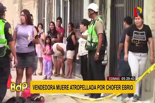 Comas: mujer murió tras ser atropellada por conductor aparentemente ebrio
