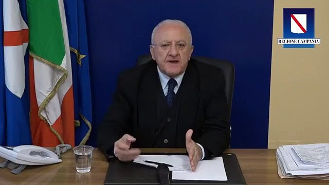 De Luca - Siamo pronti ad affrontare qualsiasi emergenza (09.03.20)