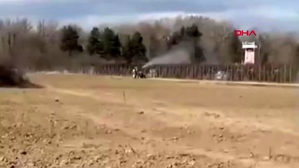 YUNAN TARAFINDAN SINIRDAKİ GÖÇMENLERE TARIM İLACI SIKILDI