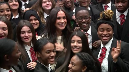 Meghan Markle Makes Surprise Visit to Robert Glack Upper School
