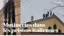 Mutineries dans des prisons italiennes à cause des restrictions de visites liées au coronavirus