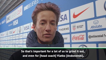 US women happy to grind out results - Rapinoe
