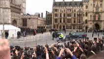 The Royal Family arrive at Westminster Abbey