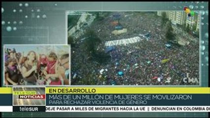 Marchan más de 2 millones de chilenas el Día Internacional de la Mujer