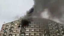 Incendie à Saint-Ouen