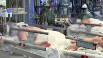 İtalya'da koronavirüs hastalarının tedavi gördüğü bir hastane odasının görüntüleri ortaya çıktı