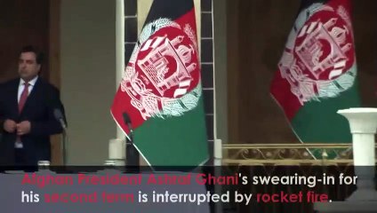 Afghan President's swearing-in interrupted by rocket attack