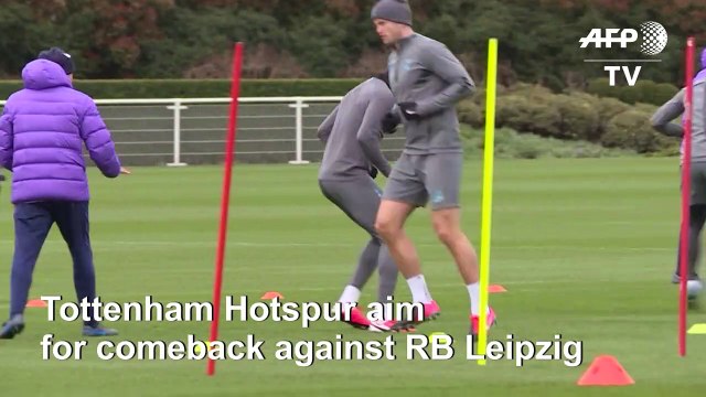 Football/Champions League: Tottenham train ahead of RB Leipzig clash