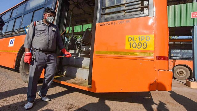 Coronavirus: DTC, cluster buses to be disinfected daily