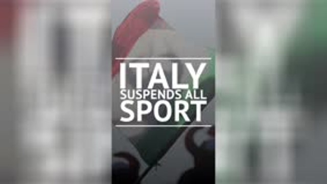 Italy suspends all sport until April 3
