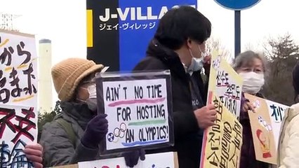 En Fukushima, la llama olímpica no cobija a todos los corazones