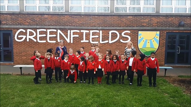 Greenfields Primary School celebrate their Ofsted outstanding grade