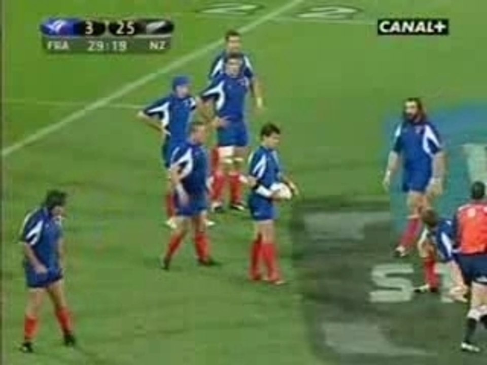 Chabal Plaquage contre Les All Blacks