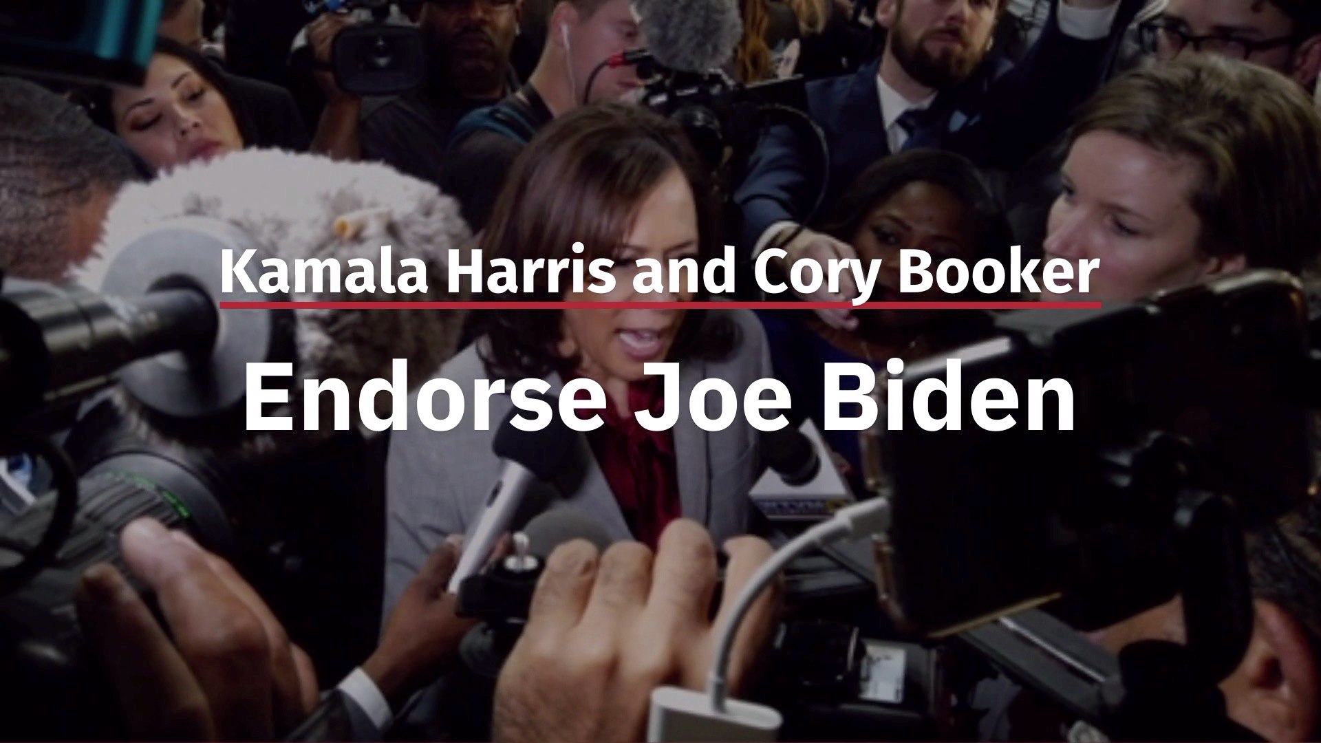 Kamala Harris And Cory Booker Pick Joe Biden