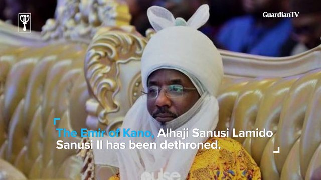Emir of Kano, Muhammad Sanusi II dethroned