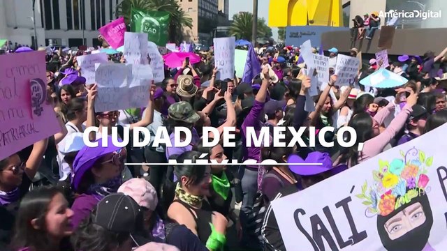 Así se vivieron las marchas en el mundo en el Día Internacional de la Mujer