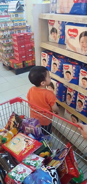 Boy Loves His Trips To The Grocery Store