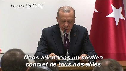 Syrie: le président turc demande le "soutien concret" de l'Otan