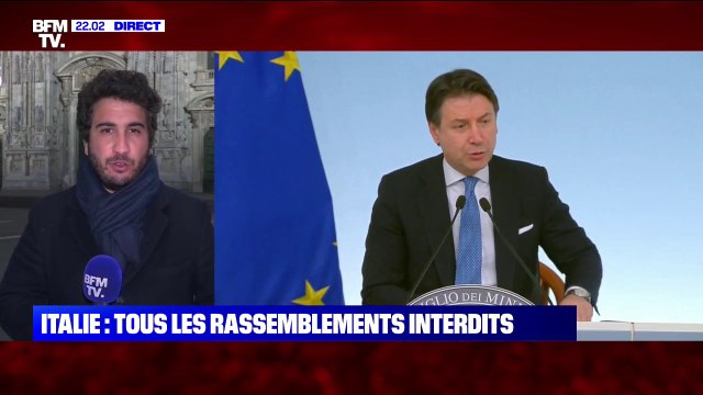 Coronavirus: le gouvernement italien instaure l'interdiction de rassemblement