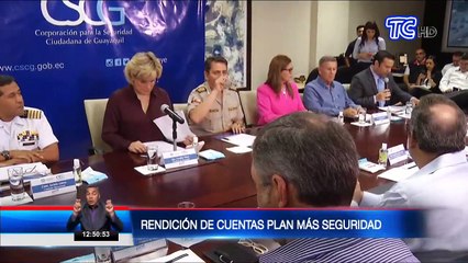 Segunda rendición de cuentas del Plan Más Seguridad en Guayaquil
