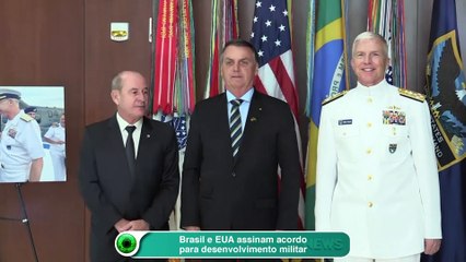 Brasil e EUA assinam acordo para desenvolvimento militar