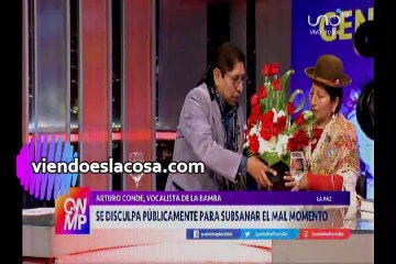 Vocalista La Bamba se disculpa públicamente por incidente de la mistura en carnavales