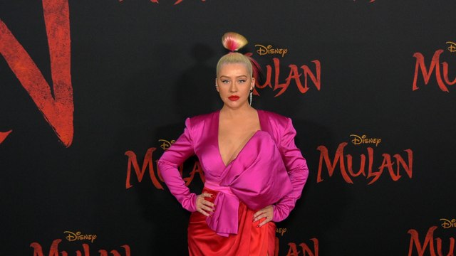 Christina Aguilera Mulan World Premiere Red Carpet Fashion