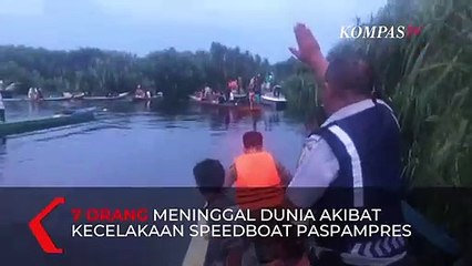 7 Orang Tewas dalam Kecelakaan Speedboat Paspampres di Palangka Raya