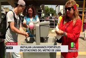 Coronavirus en Perú: promueven campaña de lavado de manos en Estación Central del Metropolitano