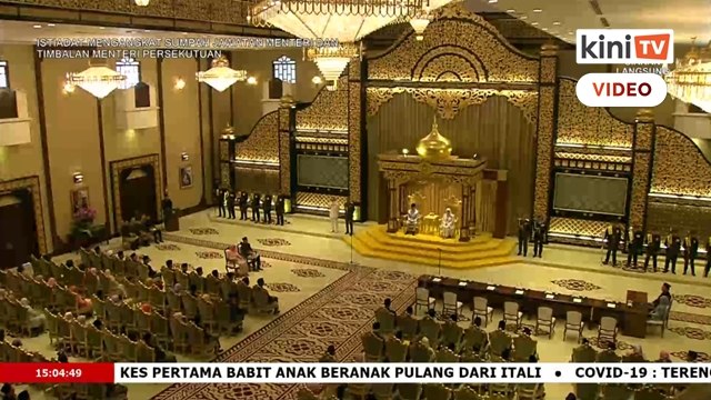 LIVE: Ahli kabinet angkat sumpah petang ini
