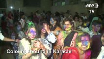 Pakistani Hindus celebrate Holi festival