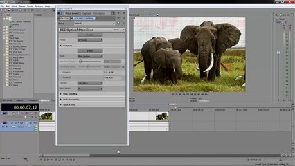 Vegas Pro 58 BCC Optical Stabilizer