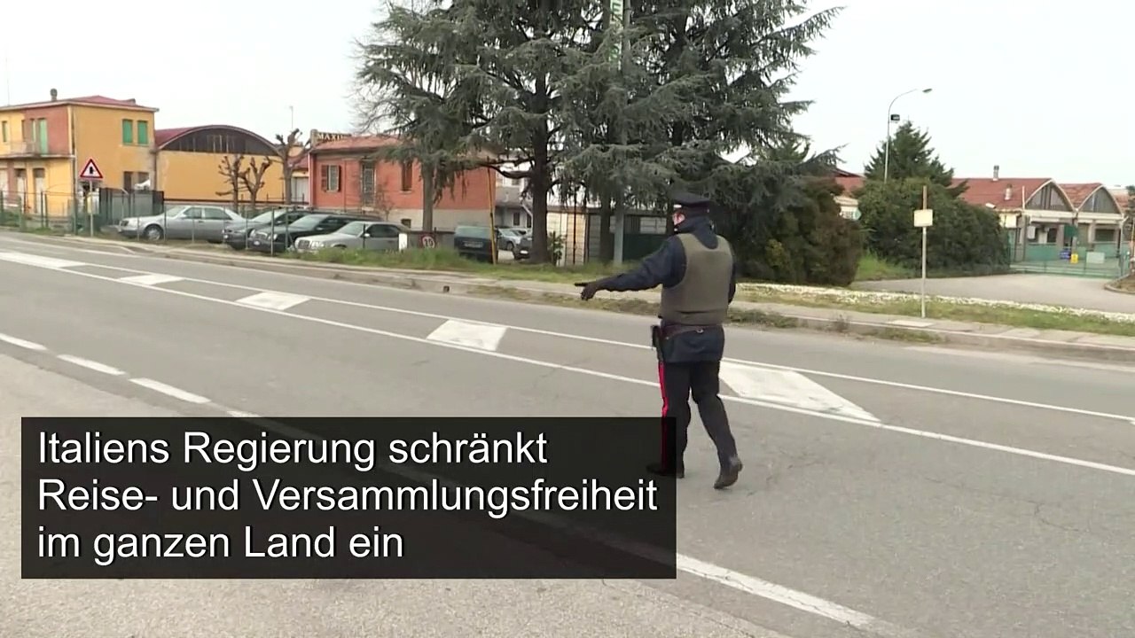 Coronavirus: Reisebeschränkungen und Versammlungsverbot in ganz Italien