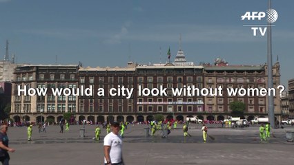 'A Day Without Us': Mexican women stage protest