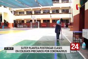 Sutep plantea postergar clases en colegios precarios por coronavirus