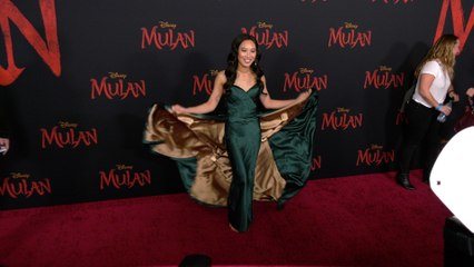 Xana Tang "Mulan" World Premiere Red Carpet Fashion