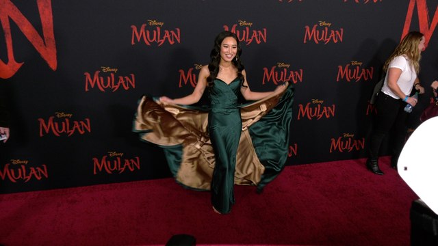 Xana Tang Mulan World Premiere Red Carpet Fashion