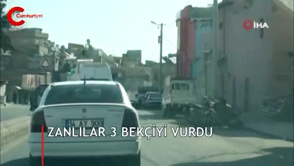 Boğuşma esnasında ateşlenen silahtan çıkan mermiler, 3 bekçiyi yaraladı