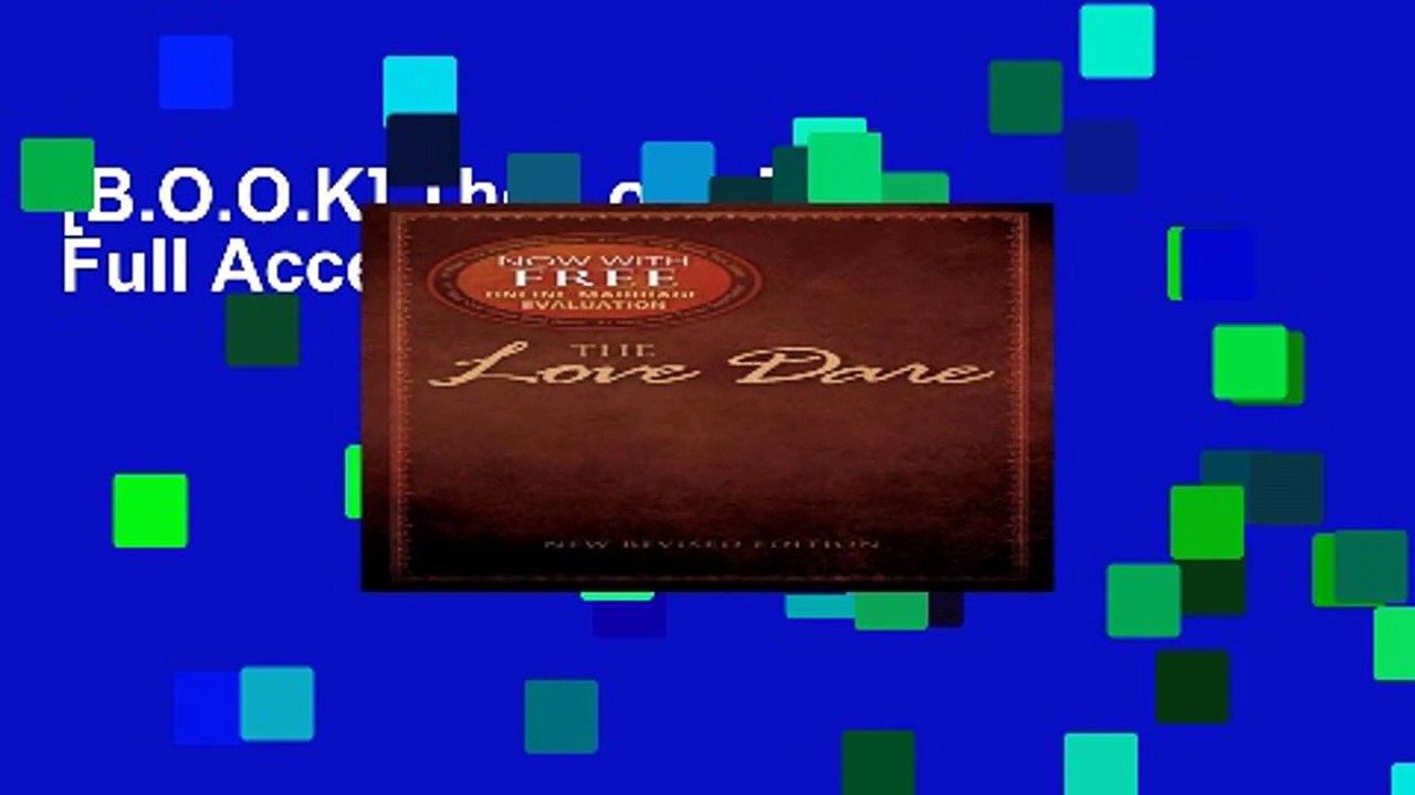[B.O.O.K] The Love Dare Full Access