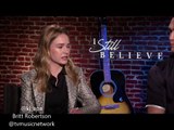 KJ Apa and Britt Robertson at I Still Believe Junket Interview