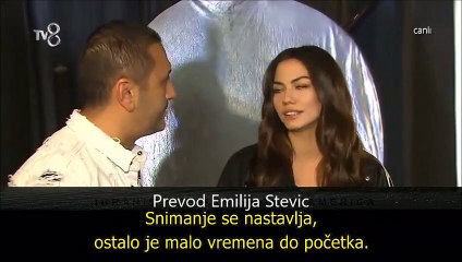 Intervju Ibrahim celikkol i Demet Ozdemir sa prevodom - serija Moj dom je tvoja sudbina