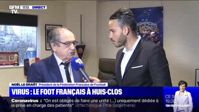 Matchs à huis clos: pour le président de la FFF, la ligue a pris une très bonne décision