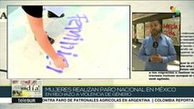 Mexicanas secundan paro nacional contra violencia de género