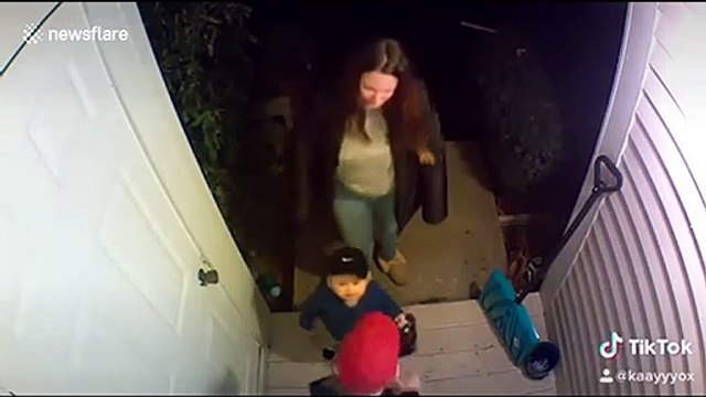 'Hi dada': US kids greet their dad who works away through security camera