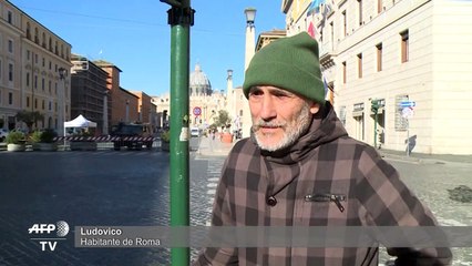 Roma sumida en el silencio por el coronavirus